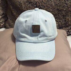 Leather LVPatch 6-Panel Adjustable Cap